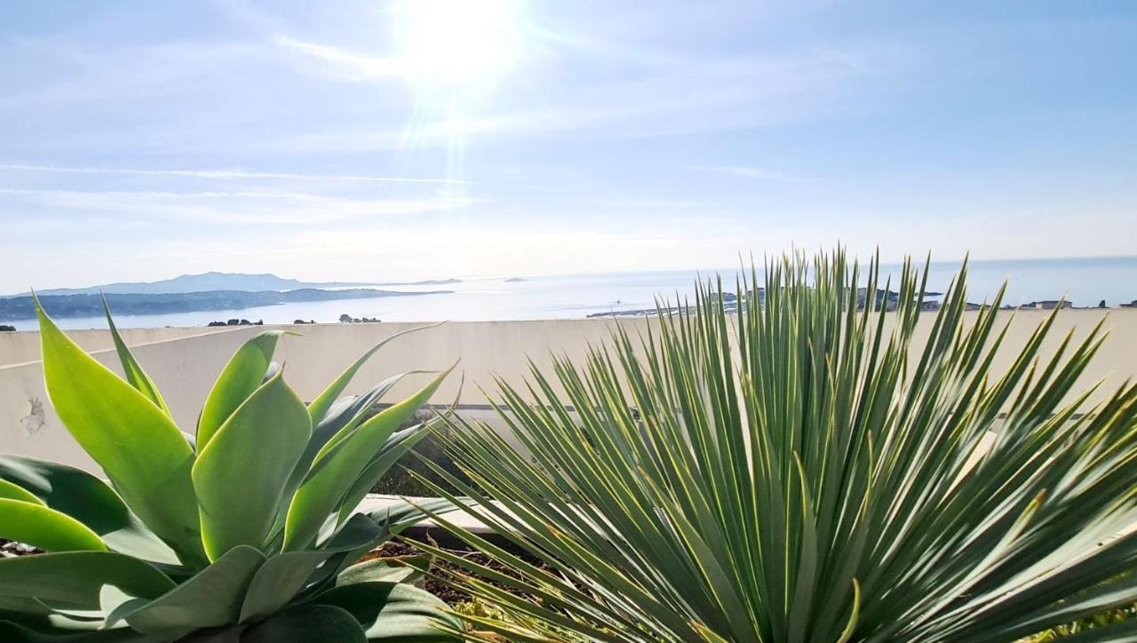 Vue Mer Panoramique - Grande Terrasse Et Piscine Bandol Bagian luar foto